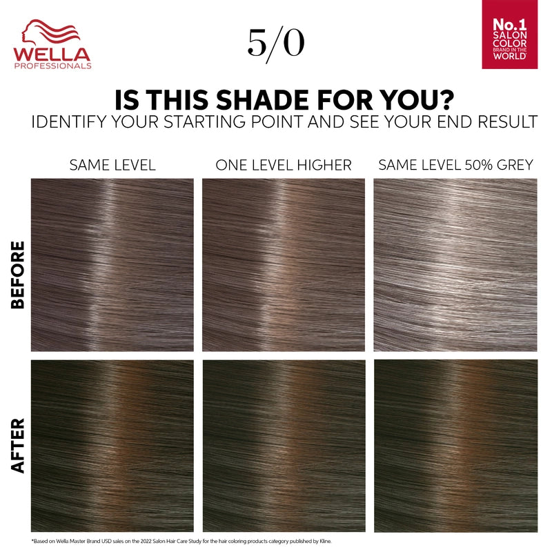 WELLA Color Touch Pure Naturals Multidimensional Demi-Permanent Color - 5/0 (Light Brown/Natural)