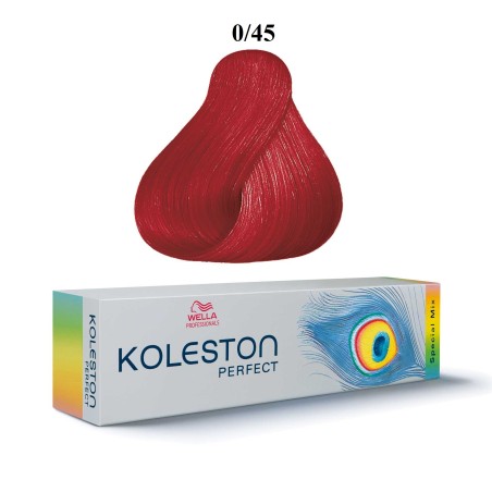 WELLA Koleston Perfect Permanent Creme Hair Color - 0/45 (Red Red-Violet)